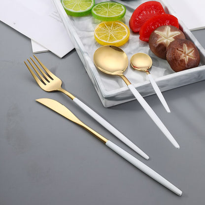 20pcs Stainless Steel Fork Knife Spoon Set