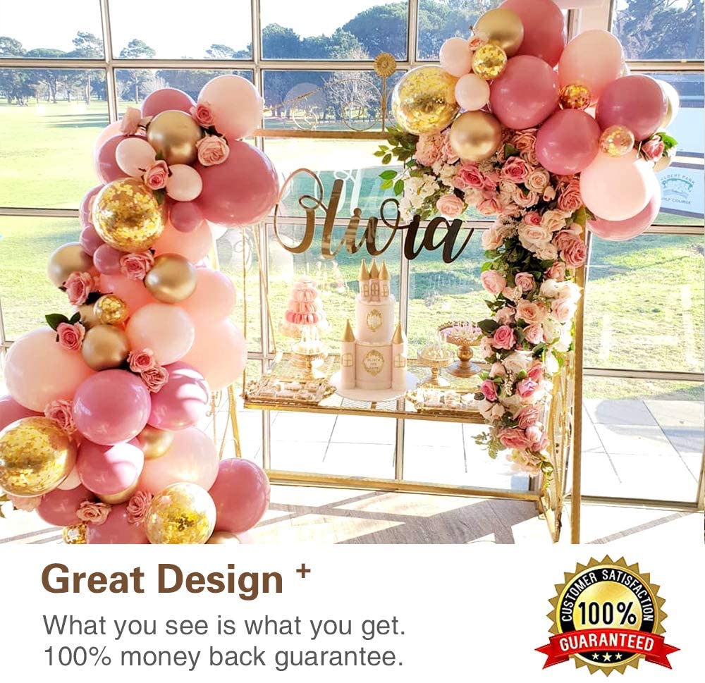 Pink Balloon Flower Garland Arch Kit