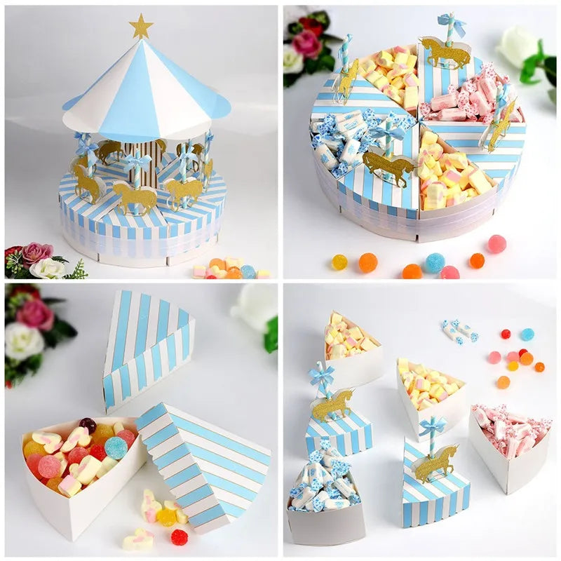 1 Set Carousel Candy Boxes