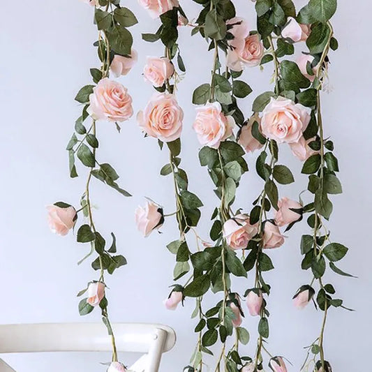 Artificial Flowers Rose Ivy Vine Wedding Decoration