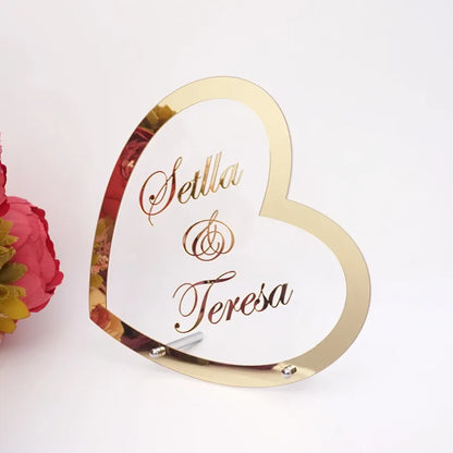 Wedding Decoration Customized Heart Shape