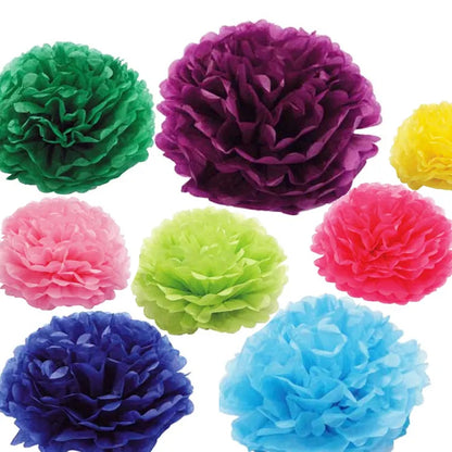 Tissue Paper Pom Poms