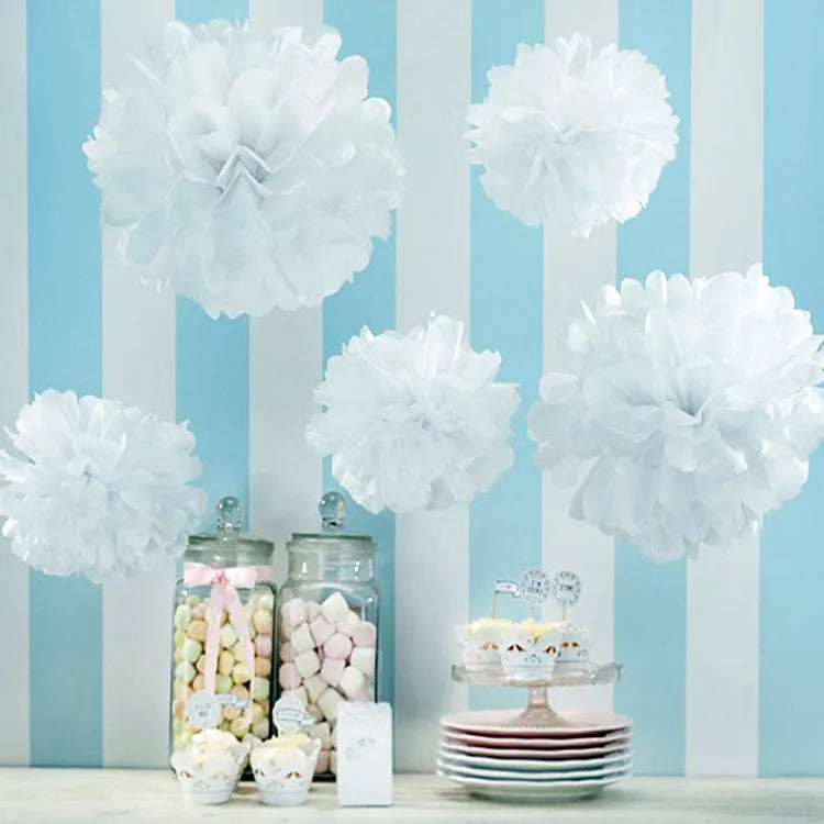 Tissue Paper Pom Poms