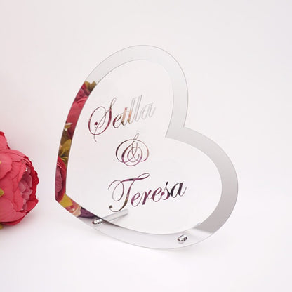 Wedding Decoration Customized Heart Shape