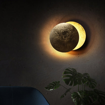 Modern Aisle Corridor Round Eclipse Wall Lamp