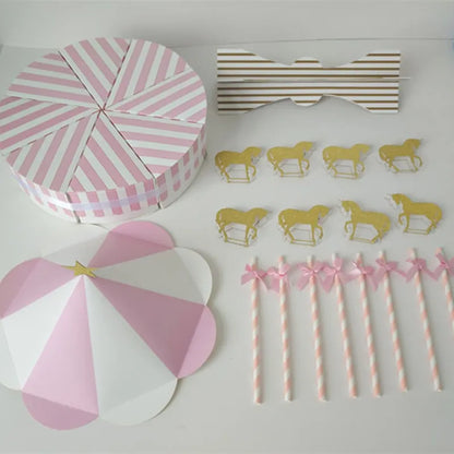 1 Set Carousel Candy Boxes