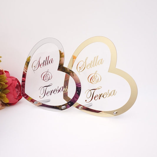 Wedding Decoration Customized Heart Shape