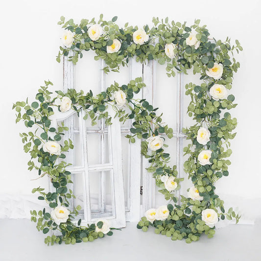 Artificial Flowers Garland Hanging Decor