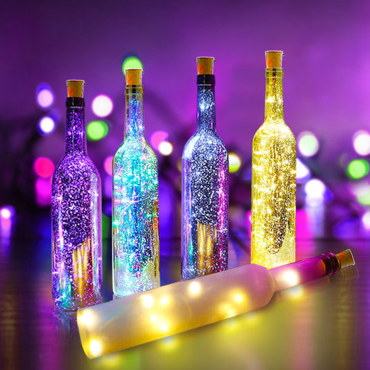 Wine Bottle Lights With Cork LED Light