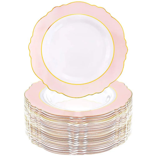 Gold Plastic Birthday Plate