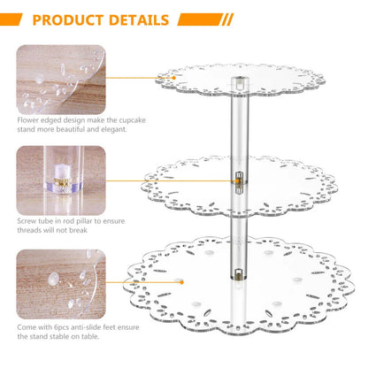 3 Tiers Cupcake Cake Stand