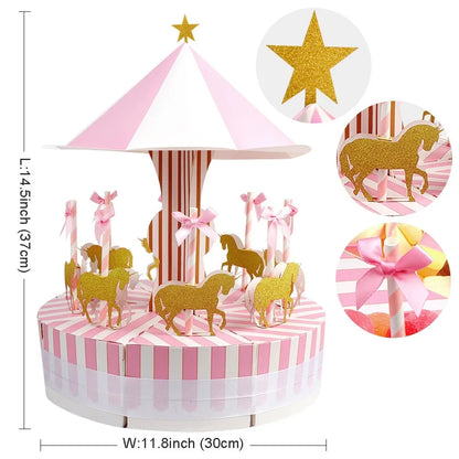 1 Set Carousel Candy Boxes