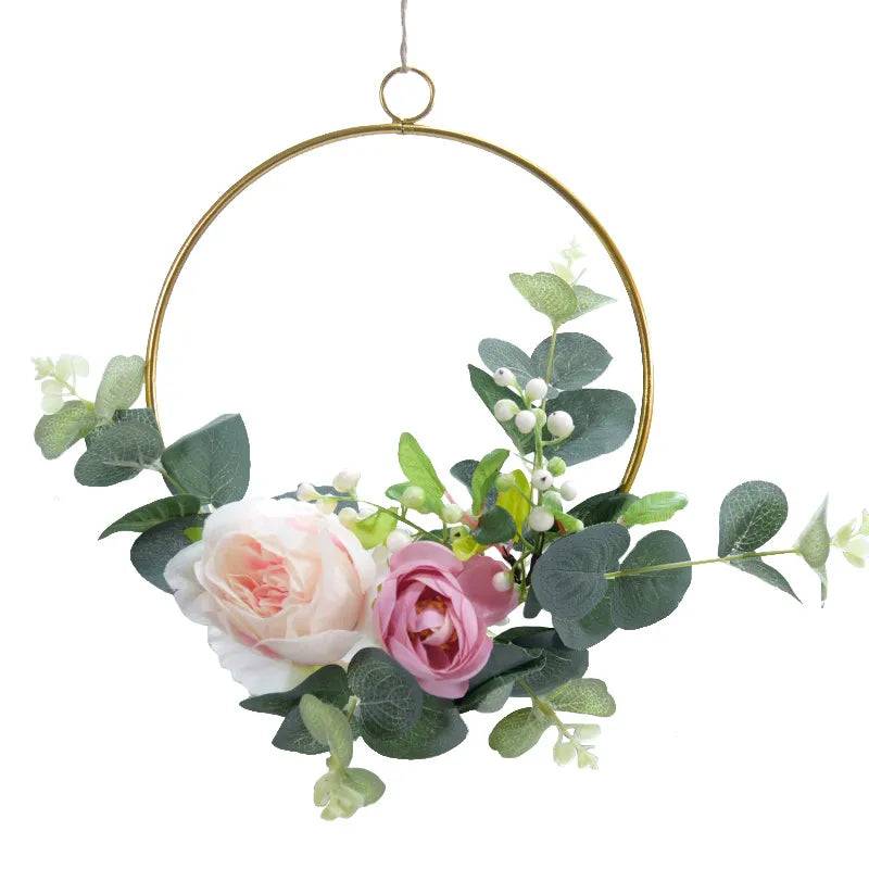 Metal Ring Hoop Wreath Garland