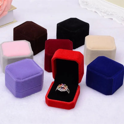 Velvet Ring Holder Boxes