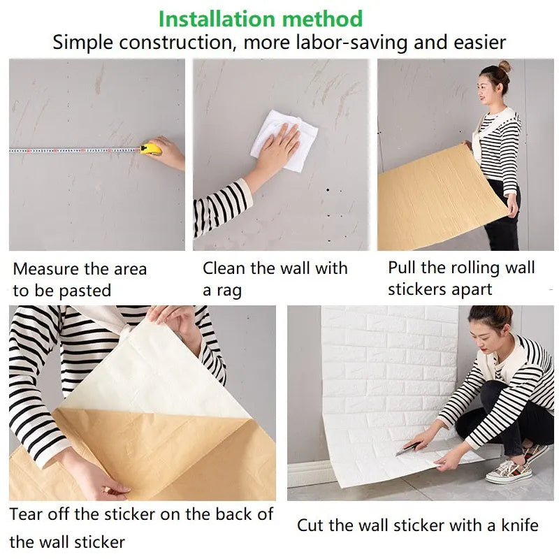 3D Self-adhesive Wallpaper Stickers