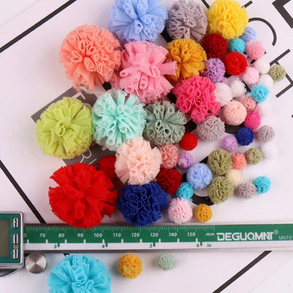 Pom Elastic Flowers Balls