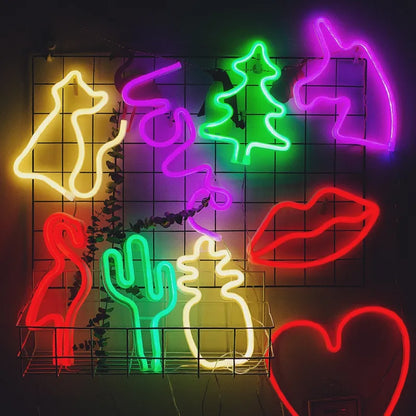 LED Neon Night Light Art