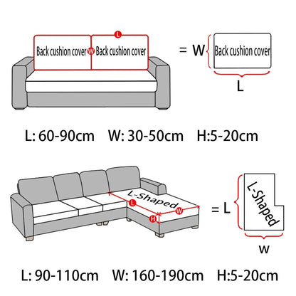 Elastic Velvet Sofa Seat