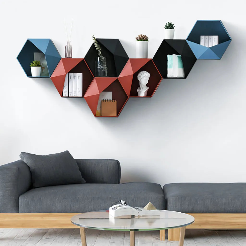 Living Room Mounted Geometric  Wall