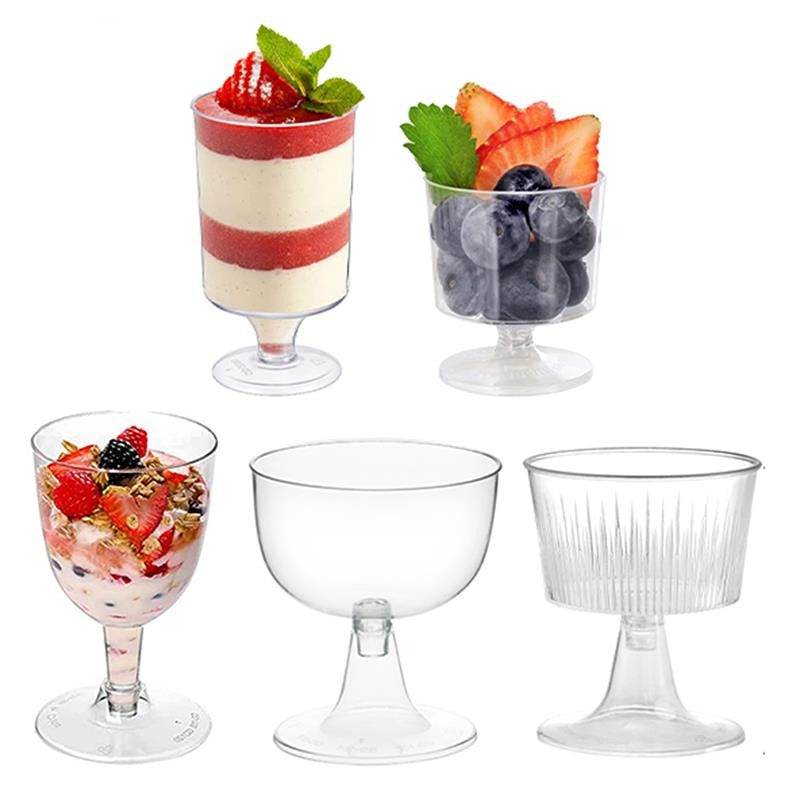 Mini Disposable Clear Cups for Mousse