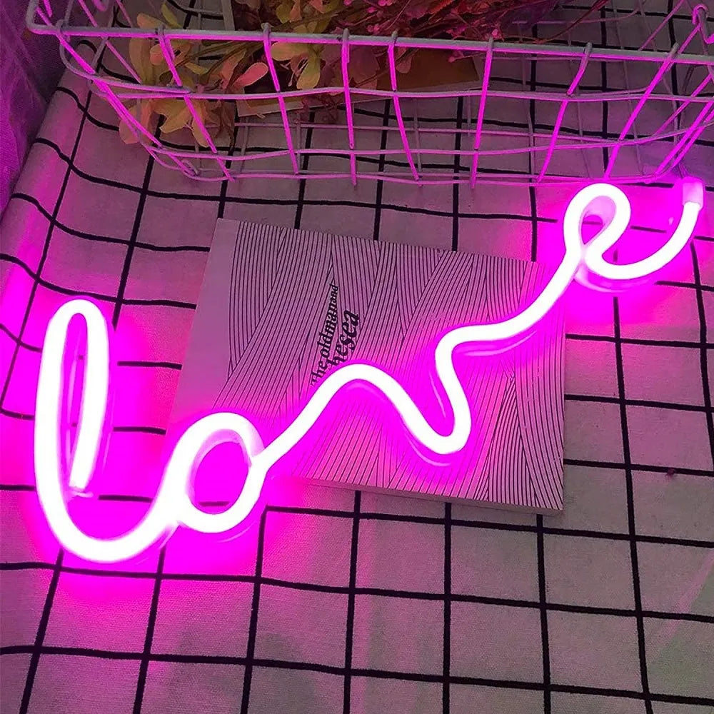 LED Neon Lights Love Shape