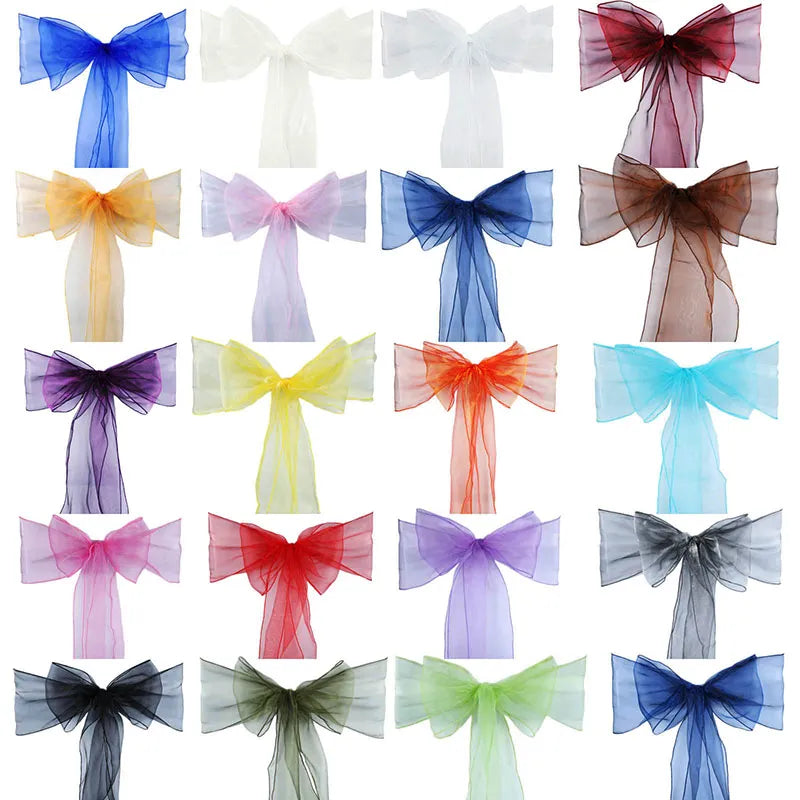 High Quality Organza Chair Sash Bow