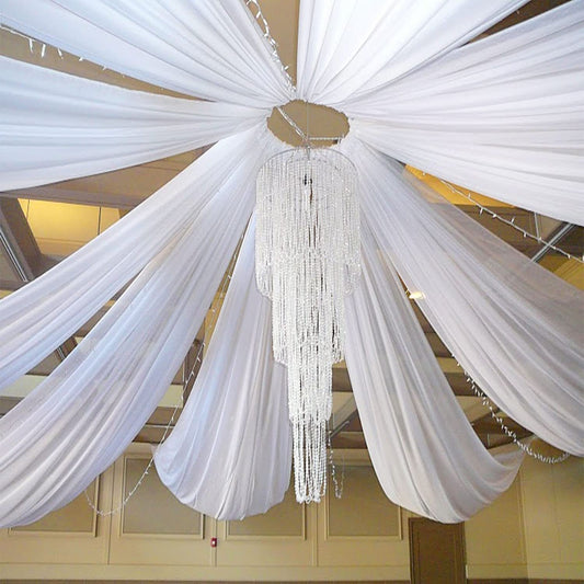 Chiffon Ceiling Canopy Drapes