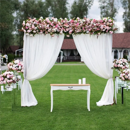 1Pcs White Wedding Backdrop Drape Curtain