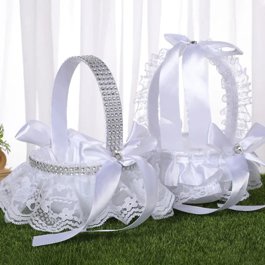 Elegant Wedding Basket Holder