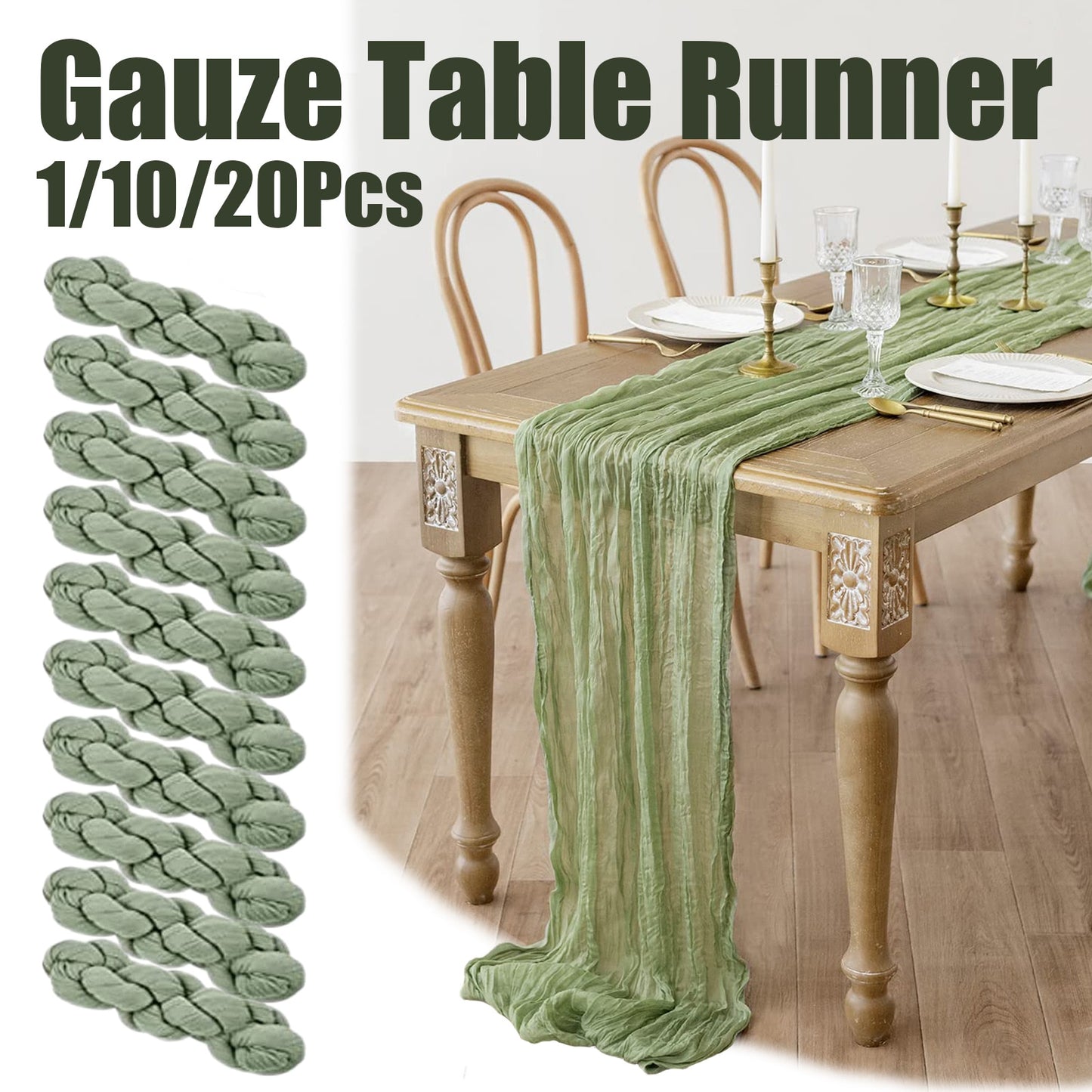 Gauze Table Runner Cheesecloth