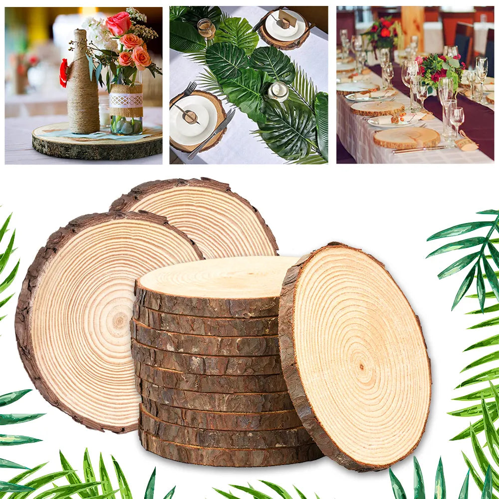 Natural Pine Round Wood Tree Bark