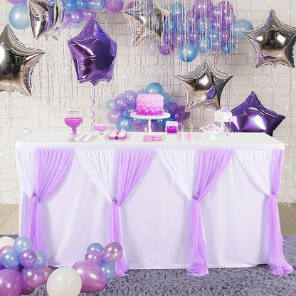 Solid Color Tutu Table Skirt