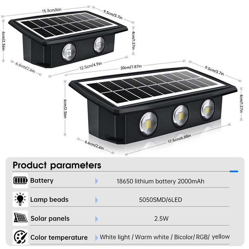 Solar LED Wall Lights for House