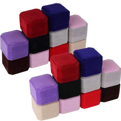 Velvet Ring Holder Boxes