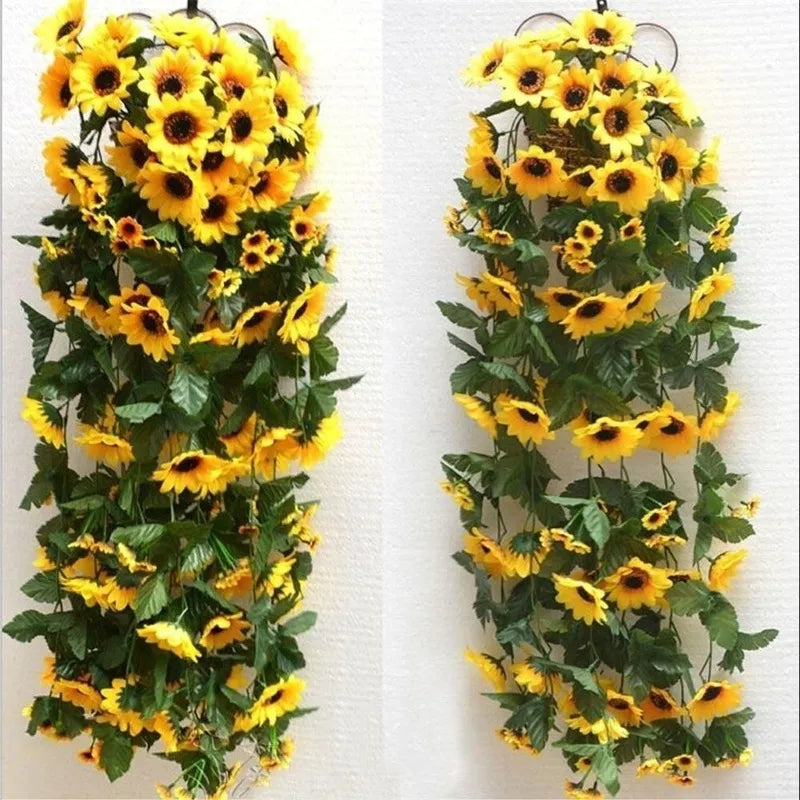 Artificial Yellow Sunflower Garland