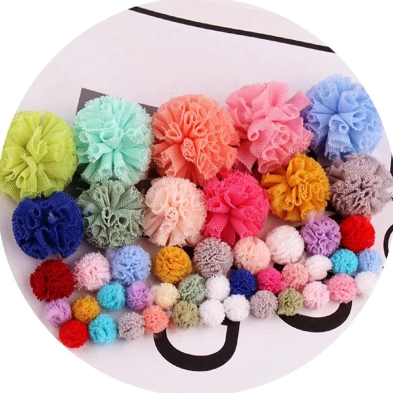 Pom Elastic Flowers Balls