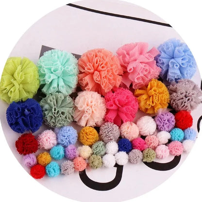 Pom Elastic Flowers Balls