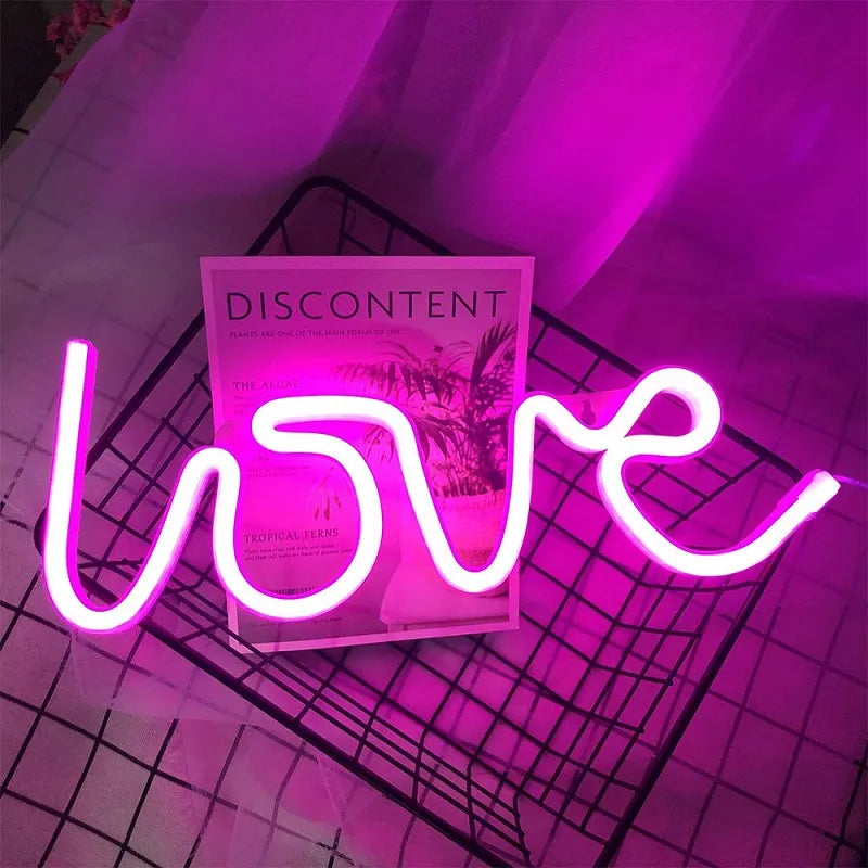 LED Neon Lights Love Shape