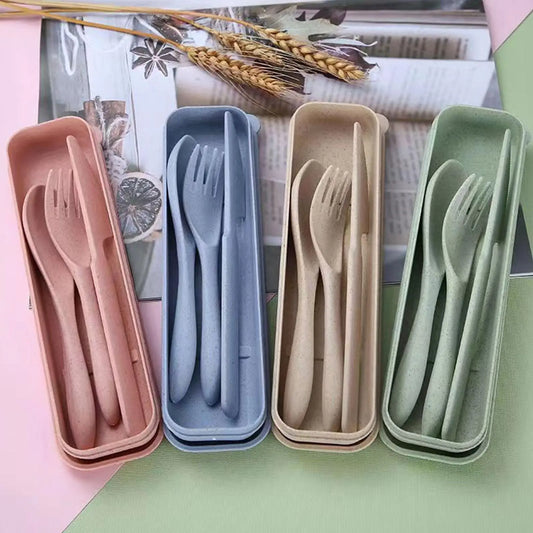 3 Pcs Cutlery Knife Spoon Set