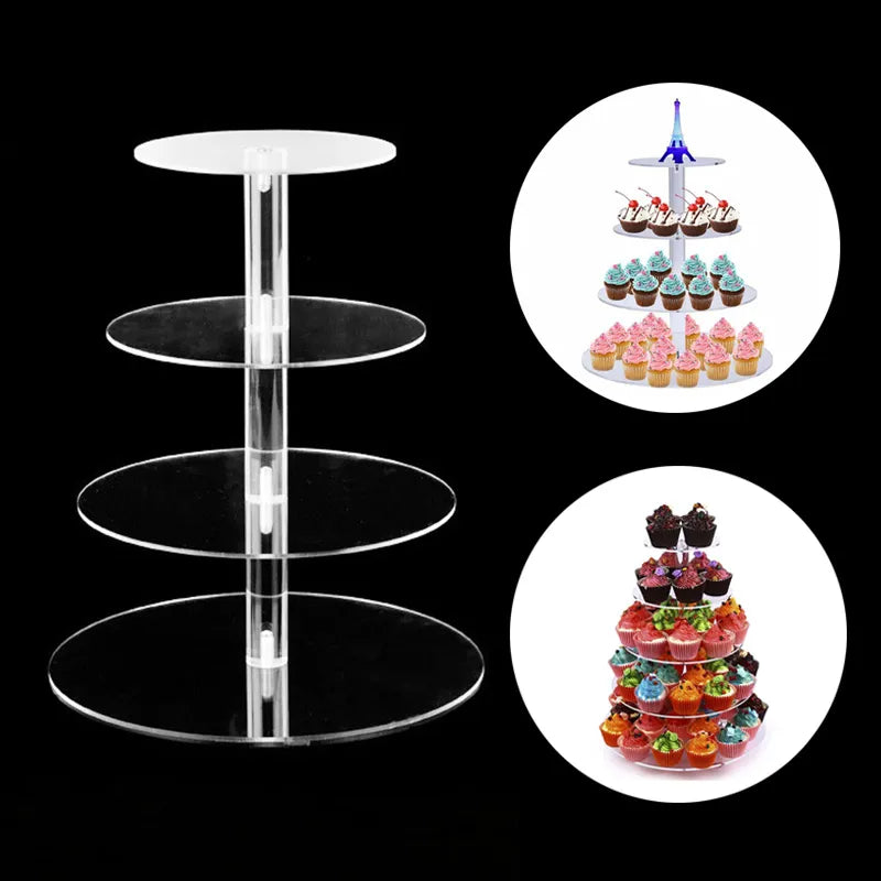 4/5 Tier Acrylic Cake Stand