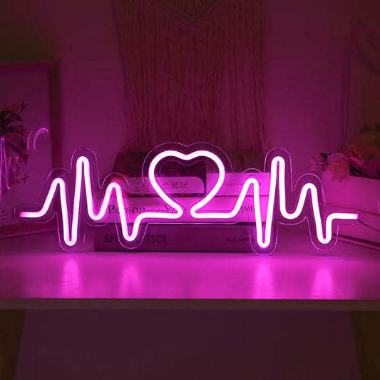 Heartbeat Neon Sign LED Light