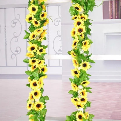 Artificial Yellow Sunflower Garland