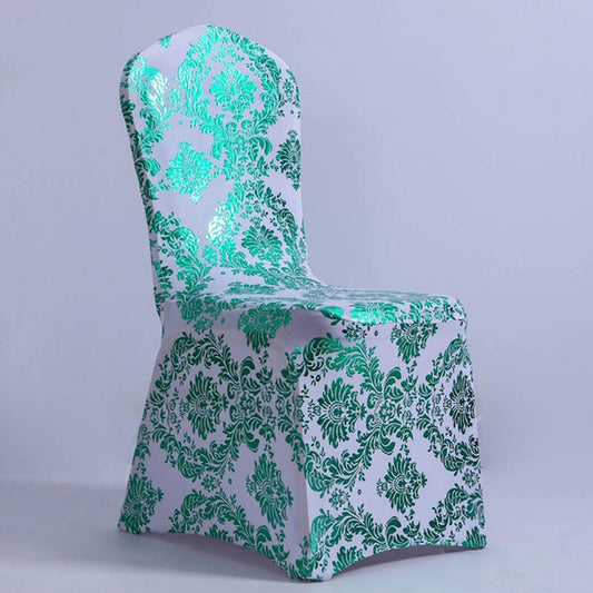 Bronzing Gold Printed Chair Cover