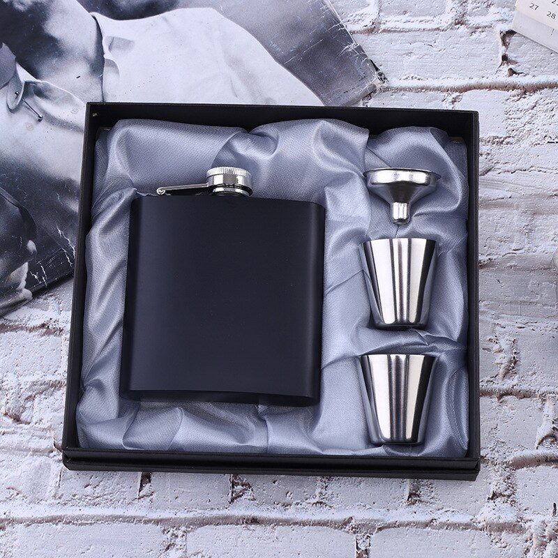 Stainless Steel Hip Flask Gift Box