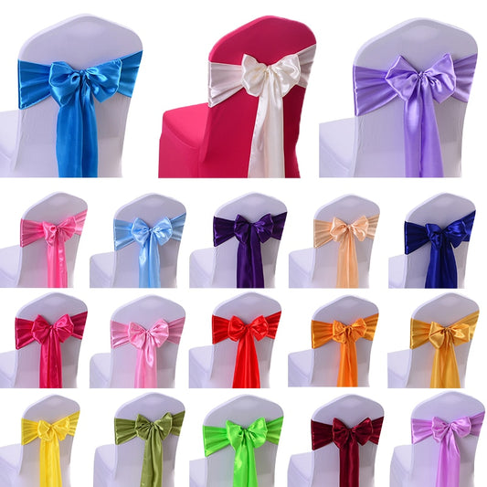 Satin Chair Bow Sashes