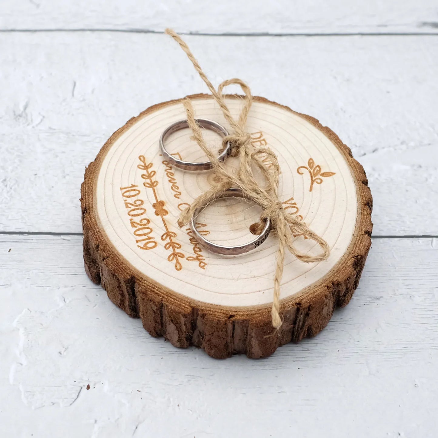 Personalized Wood Ring Holder