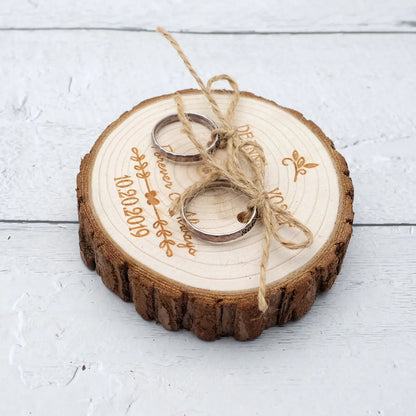 Personalized Wood Ring Holder