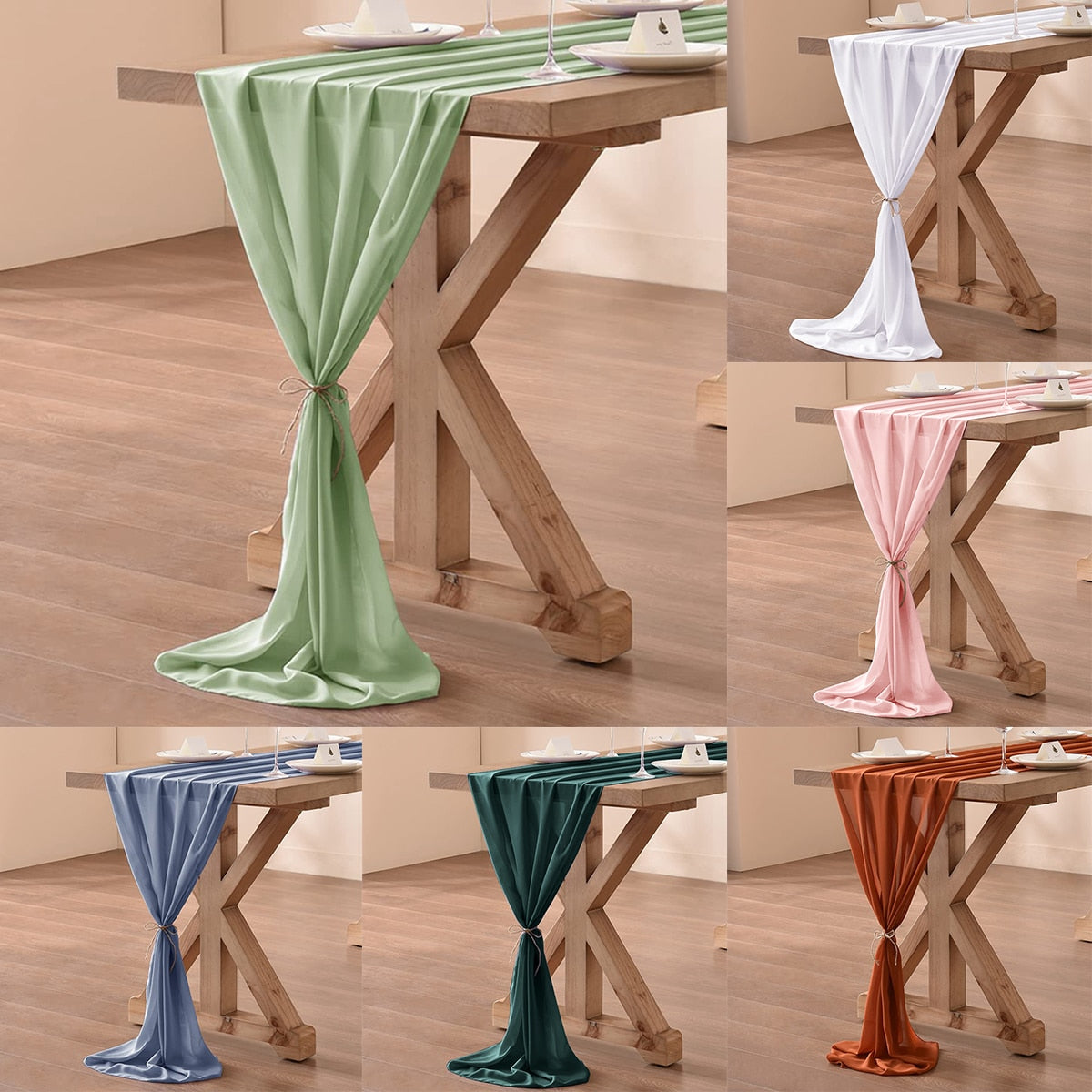 30cm*300cm Chiffon Table Runner