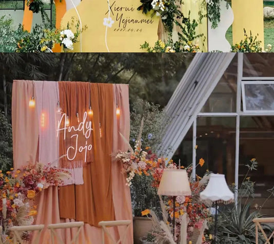 Wedding Arch Chiffon Draping Decoration