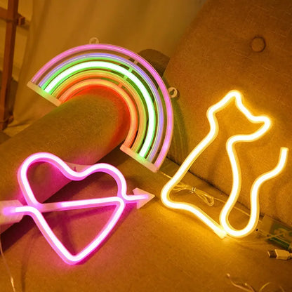 LED Neon Night Light Art